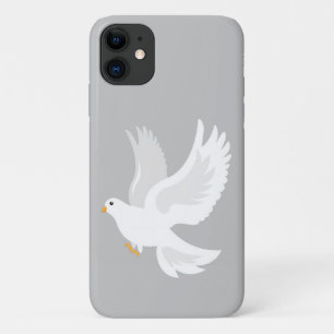 Case-Mate iPhone Case Oiseau de colombe blanche sur gris