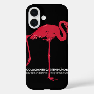 Coque Pour iPhone 16 Oiseau de Flamant rose rose vintage en Allemagne a