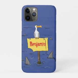 Case-Mate iPhone Case Oiseau de mer amusant entouré de dessins animés de