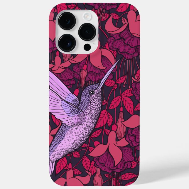 Coques Case-Mate iPhone Oiseau-de-mer et violette de fuchsia (Verso)