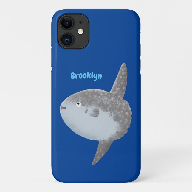 Coques Case-Mate iPhone Oiseau de mer mola mola mignonne caricature (Dos)