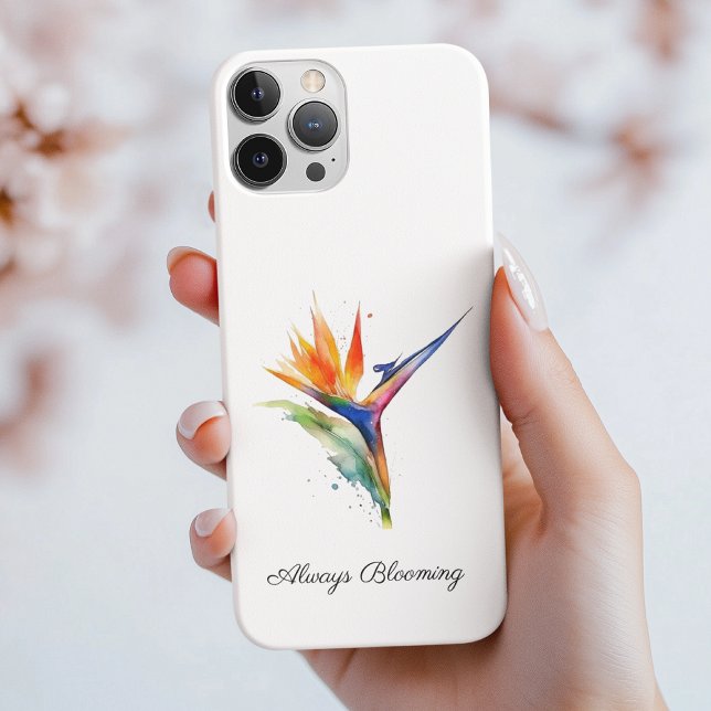 Coques Case-Mate iPhone Oiseau de Paradis Aquarelle, personnalisé (Créateur téléchargé)