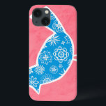iPhone 13 Case Oiseau décoratif avec Motifs sur Arrière - plan ro<br><div class="desc">Megan Meagher a créé ce joli tableau d'un oiseau décoratif aux motifs floraux,  reposant sur un arrière - plan rose. Avez-vous un mur vide dans votre pépinière ? Cela ferait un grand choix pour le remplir !</div>