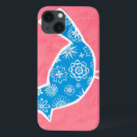 iPhone 13 Case Oiseau décoratif avec Motifs sur Arrière - plan ro<br><div class="desc">Megan Meagher a créé ce joli tableau d'un oiseau décoratif aux motifs floraux,  reposant sur un arrière - plan rose. Avez-vous un mur vide dans votre pépinière ? Cela ferait un grand choix pour le remplir !</div>