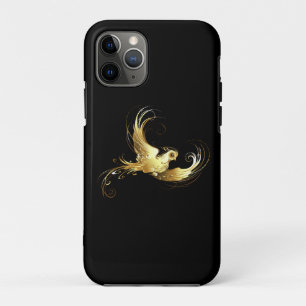 Case-Mate iPhone Case Oiseau d'or sur Arrière - plan noir