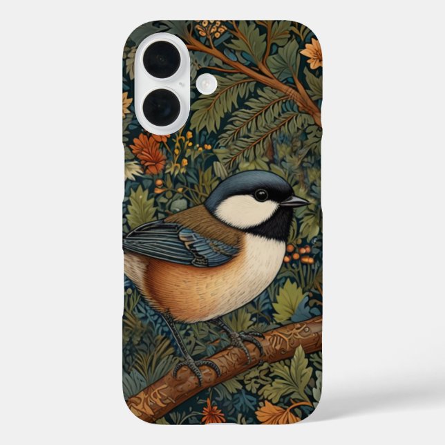 Coques Case-Mate iPhone Oiseau élégant rétro de la forêt  (Verso)
