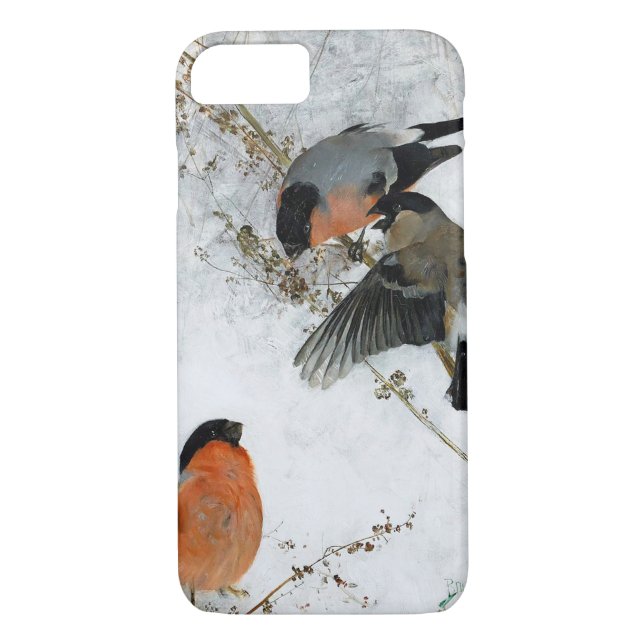 Coques Case-Mate iPhone Oiseau en Neige, Bruno Liljefors (Dos)