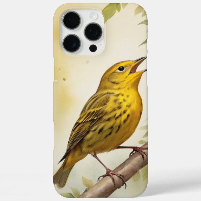 Coques Case-Mate iPhone oiseau jaune (Verso)