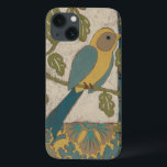 Coques Pour iPhone Oiseau jaune et bleu Turquoise perché sur une bran<br><div class="desc">Cette belle peinture d'un oiseau jaune et bleu turquoise sur une branche s'adapterait parfaitement à n'importe quel produit Zazzle. Le tableau de Chariklia Zarris,  inspiré du collage,  est composé de nombreux motifs,  fleurs et feuilles différents. Commandez aujourd'hui !</div>