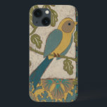 Coques Pour iPhone Oiseau jaune et bleu Turquoise perché sur une bran<br><div class="desc">Cette belle peinture d'un oiseau jaune et bleu turquoise sur une branche s'adapterait parfaitement à n'importe quel produit Zazzle. Le tableau de Chariklia Zarris,  inspiré du collage,  est composé de nombreux motifs,  fleurs et feuilles différents. Commandez aujourd'hui !</div>