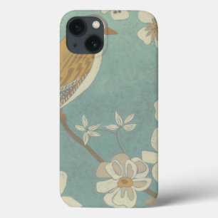 Case-Mate iPhone Case Oiseau jaune, gris et beige perché sur une branch