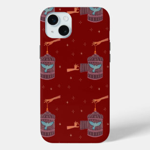 Coque Case-Mate iPhone Oiseau libre Cage à oiseaux Art folklorique Main