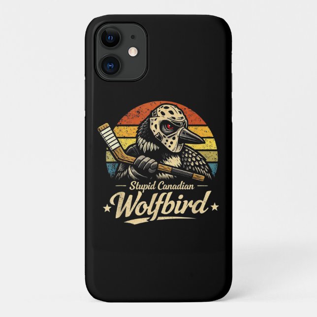 Coques Case-Mate iPhone Oiseau loup canadien stupide  (Dos)