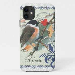 Etui iPhone Case-Mate Oiseau mignon vintage de chute se reposant sur la