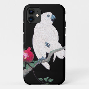 Coques Pour iPhone Oiseau tropical blanc japonais frais de perroquet