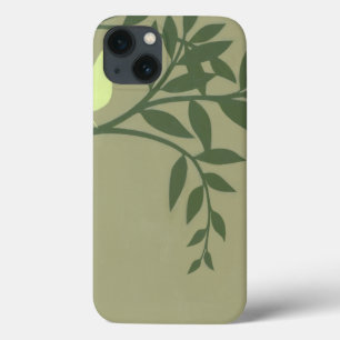 Etui iPhone 13 Oiseau vert été perché sur la branche verte