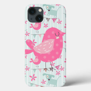 Etui iPhone Case-Mate Oiseaux, Chiens, Bannières, Fleurs