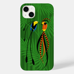 Coque Case-Mate iPhone Oiseaux colorés lumineux du paradis foncé