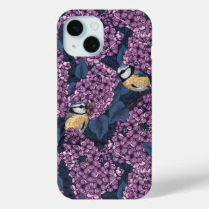 Coque Case-Mate iPhone Oiseaux dans le jardin violet lilas