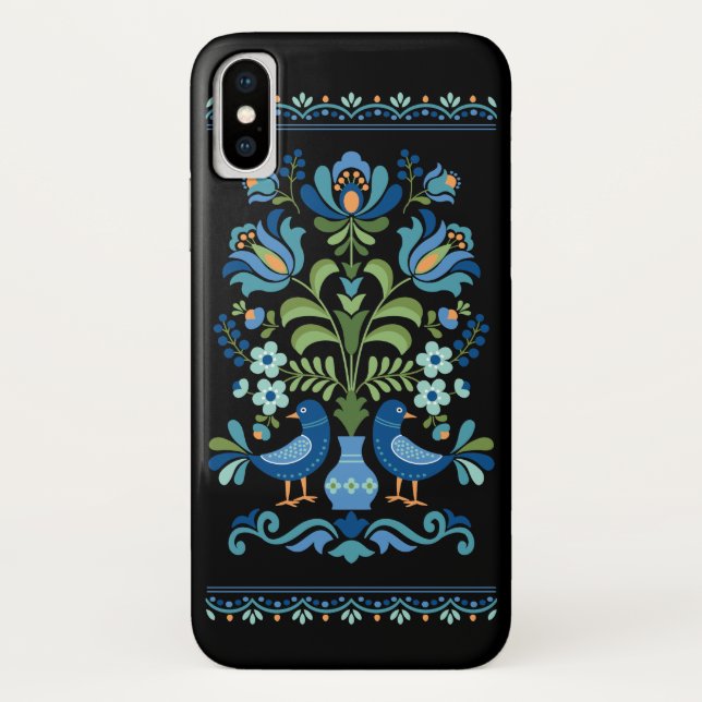 Coques Case-Mate iPhone Oiseaux de conception folklorique hongrois (Dos)