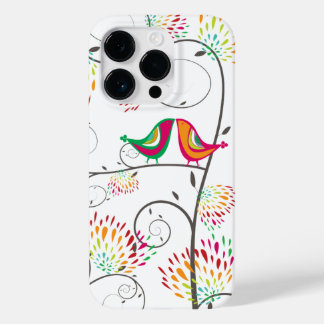 Coques Pour iPhone Oiseaux et fleurs estivales colorés et fantaisiste