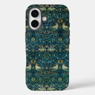 Coque Pour iPhone 16 Oiseaux et motif floral de William Morris