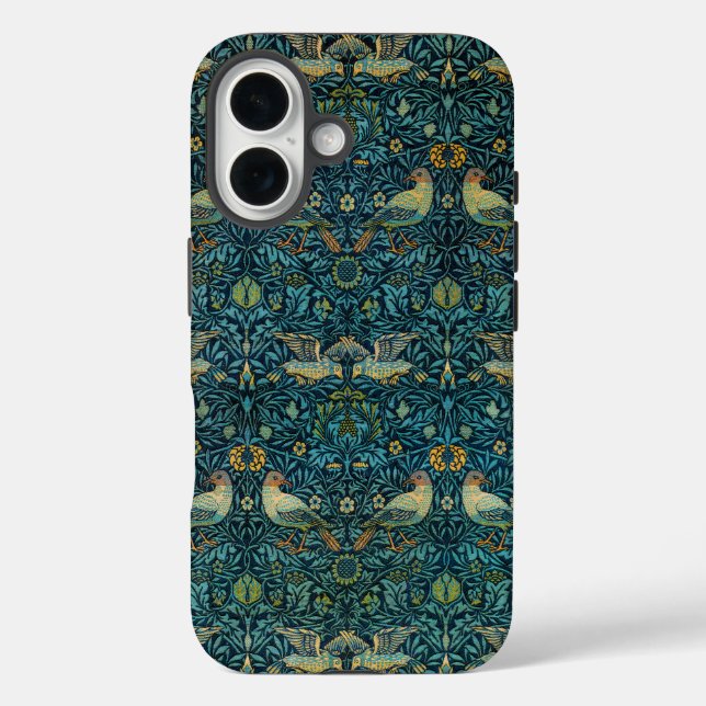 Coques Case-Mate iPhone Oiseaux et motif floral de William Morris (Verso)