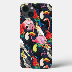 iPhone 13 Coque Oiseaux exotiques