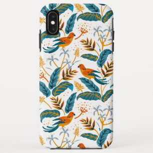 Case-Mate iPhone Case Oiseaux exotiques tropicaux et motif feuille