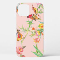 Oiseaux exotiques : Vintage Floral Sans Seamless.