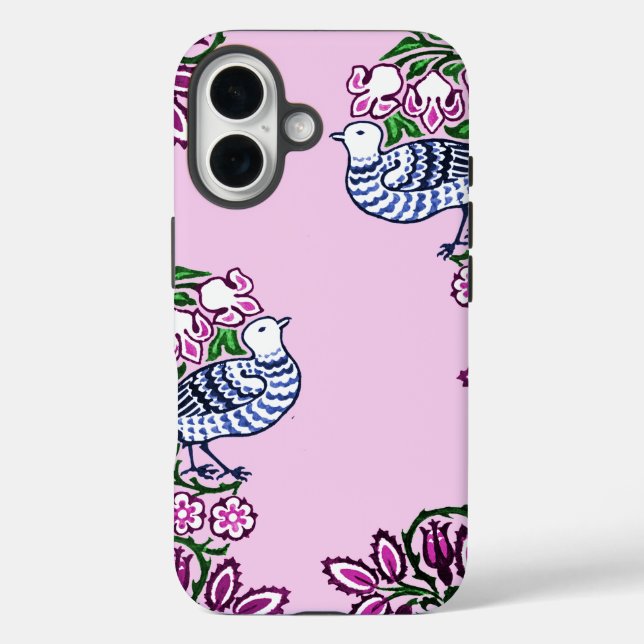 Coques Case-Mate iPhone Oiseaux folkloriques Fleurs Acorns (Verso)