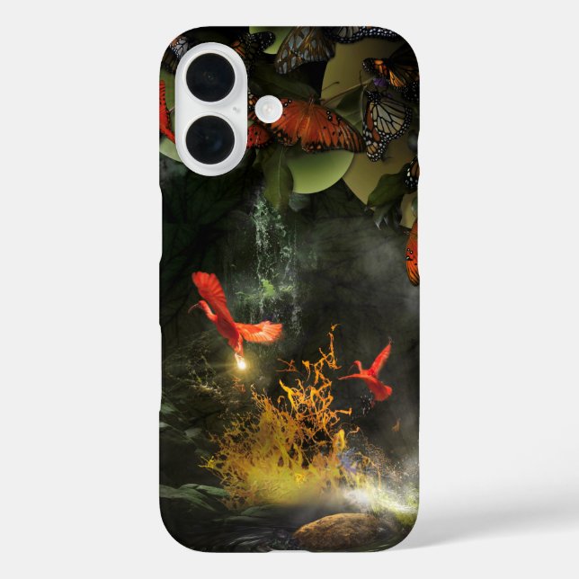 Coques Case-Mate iPhone Oiseaux Ibis Écarlates VOLANT LA LUMIÈRE (Verso)