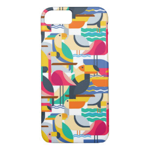 Coque Case-Mate iPhone Oiseaux tropicaux géométriques