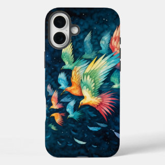 Coque Pour iPhone 16 Plus Oiseaux vibrants