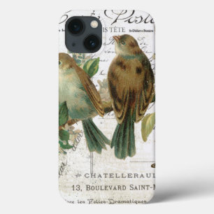 iPhone 13 Case Oiseaux Vintages et volières