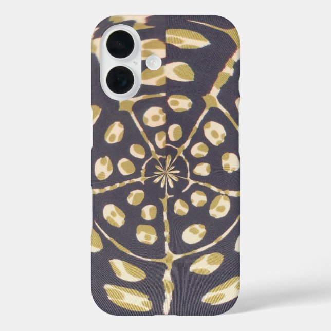 Coques Case-Mate iPhone Olive Green Polka Point Radial Motif Art Imprimer (Verso)