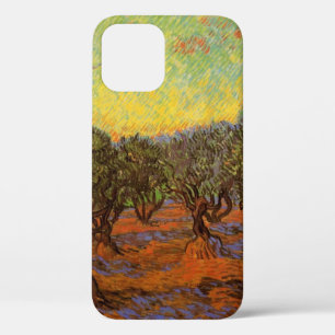 Coque iPhone 12 Olive Grove, Ciel orange par Vincent van Gogh