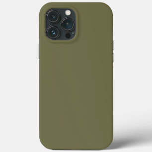 Case-Mate iPhone Case Olive vert solide Brown par collections Premium