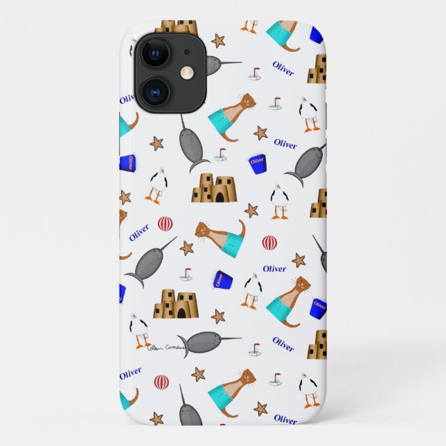 Coques Case-Mate iPhone Oliver Le Motif de vacances de la plage d'été Otte (Dos)