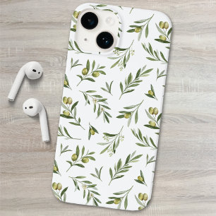 Coque Case-Mate iPhone Olives aquarelle vert sauge