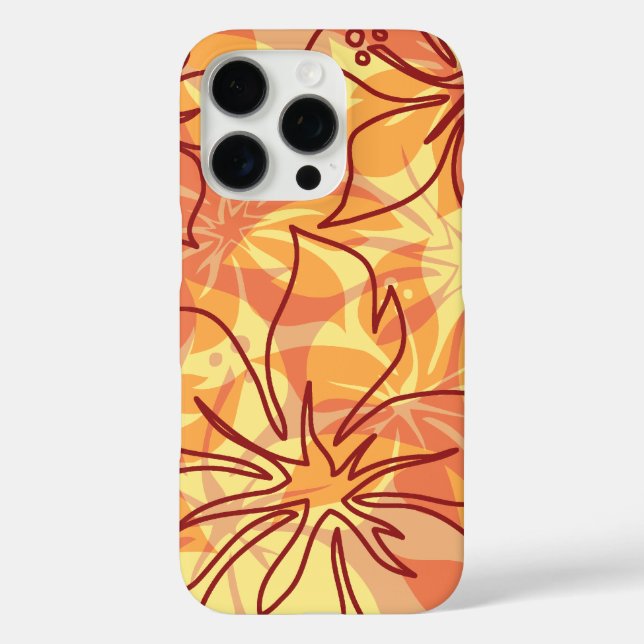 Coques Case-Mate iPhone Olowalu Hibiscus Hawaïen Camo Papaya (Verso)