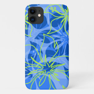 Case-Mate iPhone Case Olowalu Hibiscus Hawaiian Camo Blue