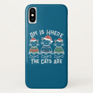 Case-Mate iPhone Case Om est l'endroit où les chats sont des vacances