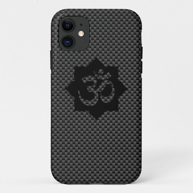 Coques Case-Mate iPhone OM Symbole Lotus Spiritualité Yoga en fibre de car (Dos)