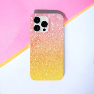 Coque Case-Mate iPhone Ombre Parties scintillant rose-jaune