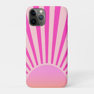 Case-Mate iPhone Case Ombre rose chaud rétro Sun Burset Sunrise Sunrise
