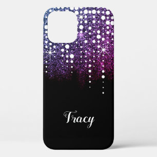 Case-Mate iPhone Case Ombre rose pourpre pourpre parties scintillant Éti