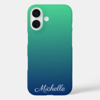 Ombre vert et bleu personnalisé