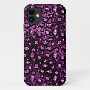Case-Mate iPhone Case Ombre violet et Parties scintillant de glam noir L