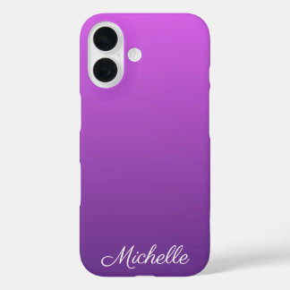 Coque Pour iPhone 16 Ombre violet personnalisé